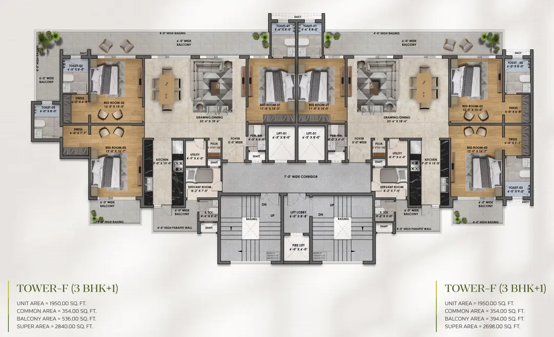 Vintage Greens Zirakpur 3+1 BHK